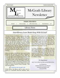 McGrath Library Newsletter