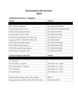 Envirotech Lab Services 2016
