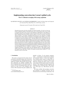 Implementing convection inito Lorenz`s global cycle. Part I. Gridscale