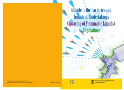 Spraying of Flammable Liquids