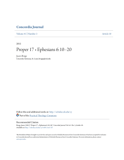 Proper 17 &bull; Ephesians 6:10&ndash;20 - Scholarly Resources from