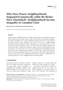 Neighbourhood Income Inequality in Cana