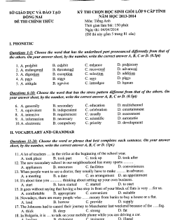 Questions 1-5: Choose the word that has the underlined part