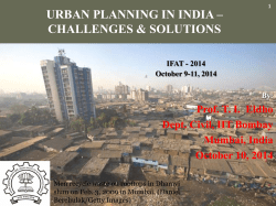 Urban Planning in India – Challenges and Solutions