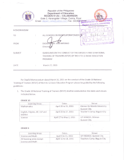 Department of Education