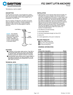 p52 swift lift&reg; anchors