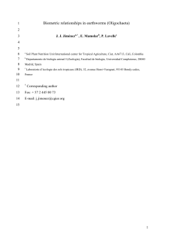 Earthworm communities in native savannas and pastures from a