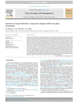 Exclusion of large herbivores: Long
