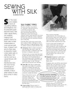 sewing with silk
