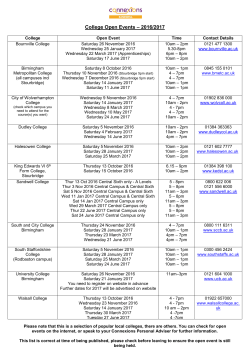 College and Sixth Form Open Days - Ormiston Sandwell Community
