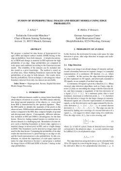 FUSION OF HYPERSPECTRAL IMAGES AND HEIGHT