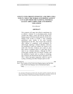 GUILTY UNTIL PROVEN INNOCENT, AND THEN, STILL GUILTY