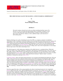 A STUDY IN RADICAL - University at Albany