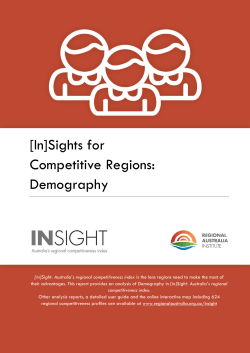 Sights for Competitive Regions: Demography