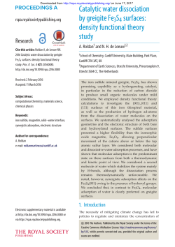 Catalytic water dissociation by greigite Fe3S4 surfaces: density