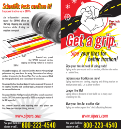 Sipe your tires for better traction!