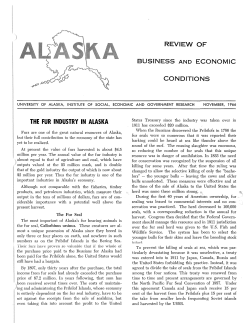 the fur industry in alaska - ISER