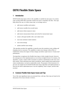 ODTK Flexible State Space