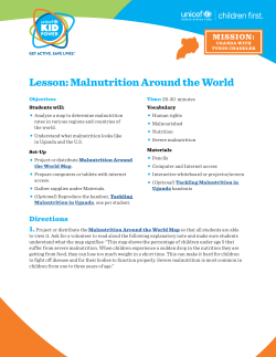 Lesson: Malnutrition Around the World