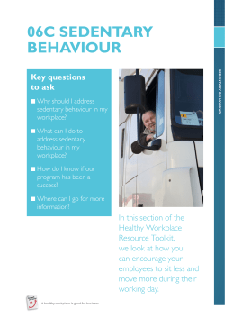 06C: Sedentary behaviour