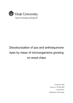 Decolourization of azo and anthraquinone dyes