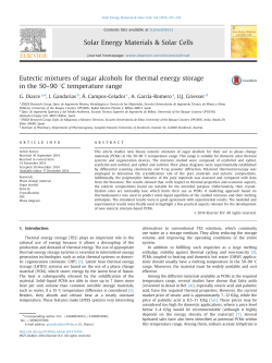Eutectic mixtures of sugar alcohols for thermal energy storage in the