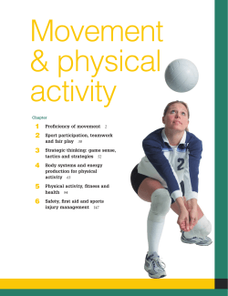 Chapter 1 Proficiency of movement