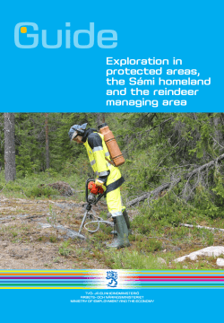 Exploration in protected areas, the S&aacute;mi homeland and the reindeer