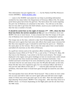 IRAQ`S USE OF SCUDS vet write-up