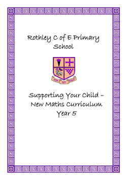 Document - Rothley Church of England Primary School