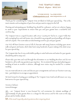 THE WEDDING PACKAGE EMAIL DETAILS 2013