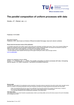 The parallel composition of uniform processes with data