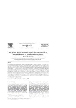 On optimal choices in increase of patch area and reduction of