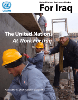 For Iraq Magazine 2011