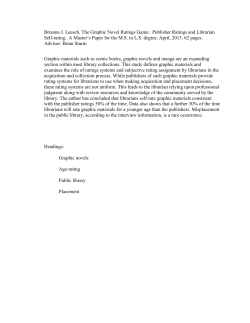 Brianna J. Leesch. The Graphic Novel Ratings - UNC