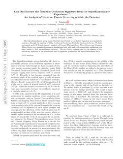 Can One Extract the Neutrino Oscillation Signature from the