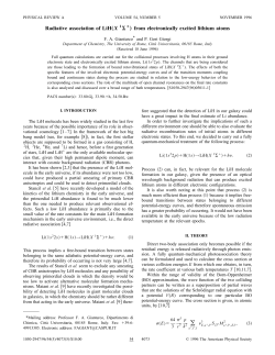 Radiative association of LiH&bdquo;X 1 &hellip; from electronically excited
