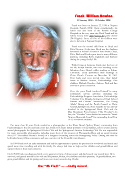 Frank William Newton