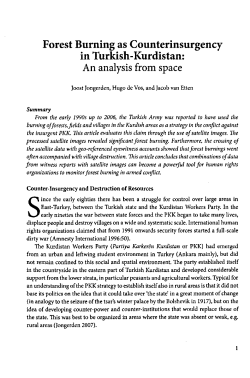 Forest Burning as Counterinsurgency in Turkish