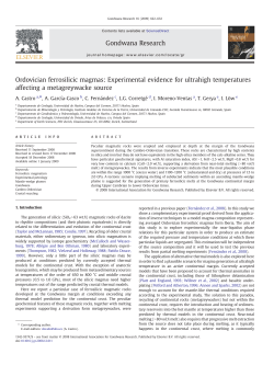 Ordovician ferrosilicic magmas: Experimental evidence for ultrahigh