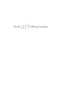 On theartof Being Canadian