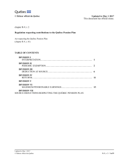 &Eacute;diteur officiel du Qu&eacute;bec