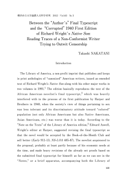 1940 First Edition of Richard Wright s Native Son: Reading Trace