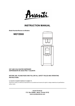 instruction manual wdtz000