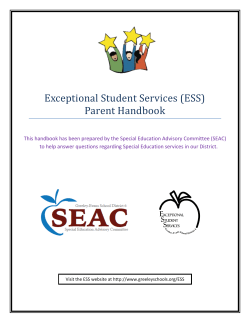 Parent Handbook - Weld County School District 6