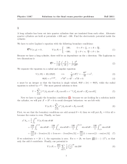 Physics 116C Solutions to the final exam practice problems