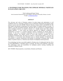 a technique for tracking multiphase mineral particles in