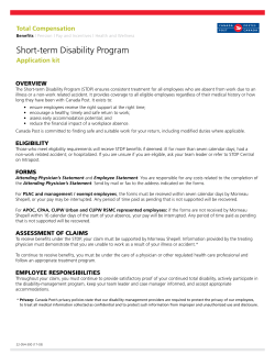 Short-term Disability Program