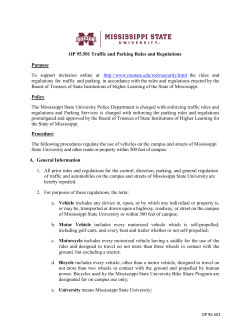 Operating Policies and Procedures