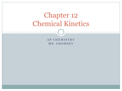 Chapter 12 Chemical Kinetics